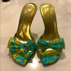 Kate Spade turquoise sandals